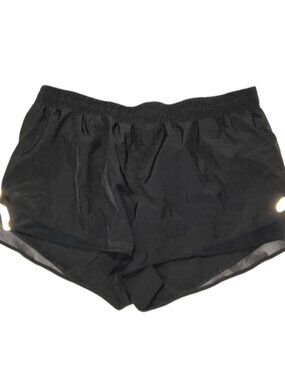 Asics Womens XL Black Reflective Running Shorts
